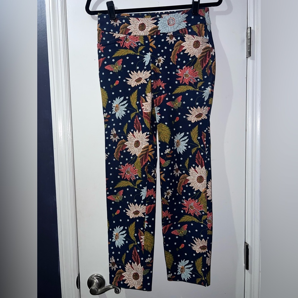 Spartina 449 Navy Floral Straight Leg Pants